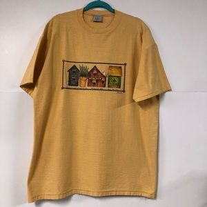 Tan Linda Spivey Americana Tee 2000 Size XL